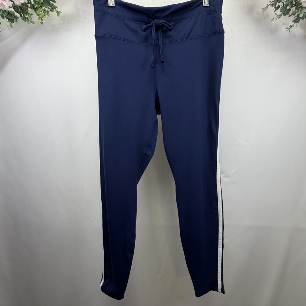 Women's Simplicity High-Rise Striped Leggings - All in Motion Navy‎ Blue Size L